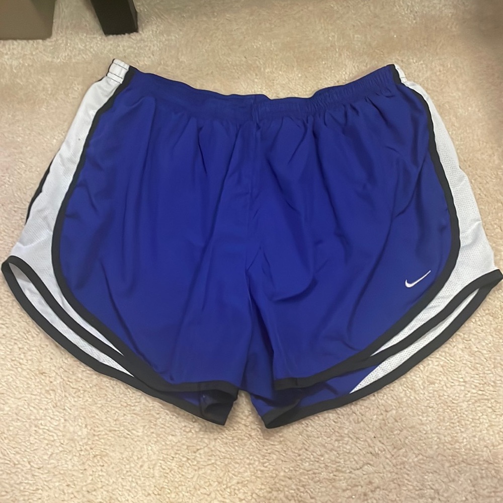 Nike Dri-Fit Blue/White Shorts Plus Size